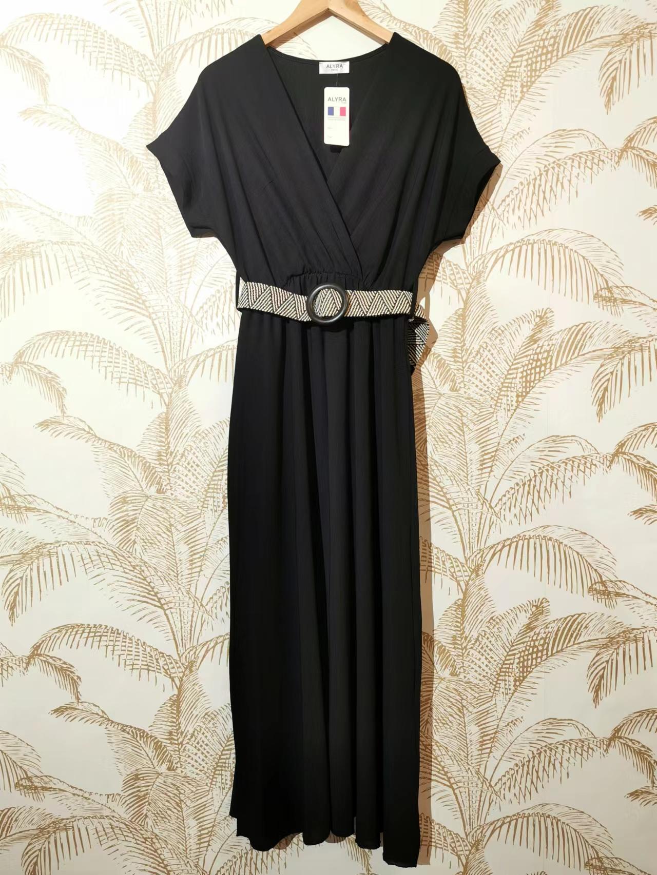 Robes longues Femme Noir ALYRA 936-UNI-PE22 #c Efashion Paris
